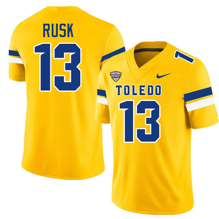 Cooper Rusk Toledo Jersey,Toledo Rockets College Football Jersey Youth College-Gold